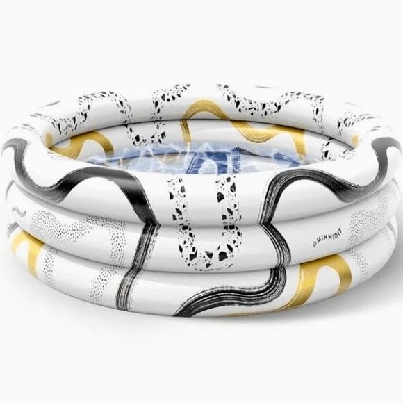 LA VACA NWT MINNIDIP gilded gold inflatable pool - Picture 2 of 3